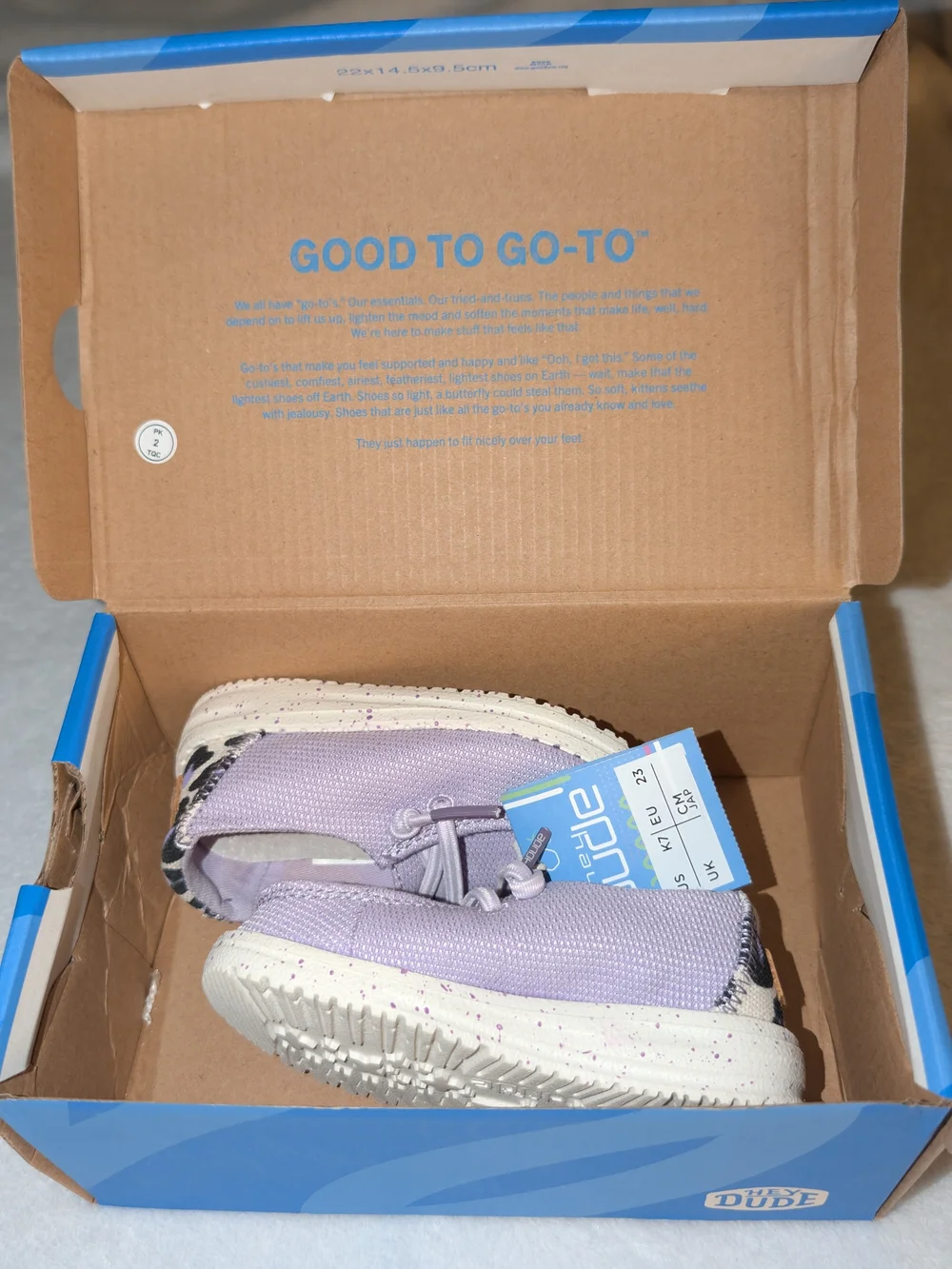 HEYDUDE Wendy Toddler Funk Leo Violet Size 7 New With Tags